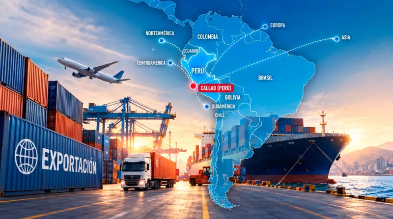 Mapa de Exportación Global INDUTEX S.A.C. desde Perú